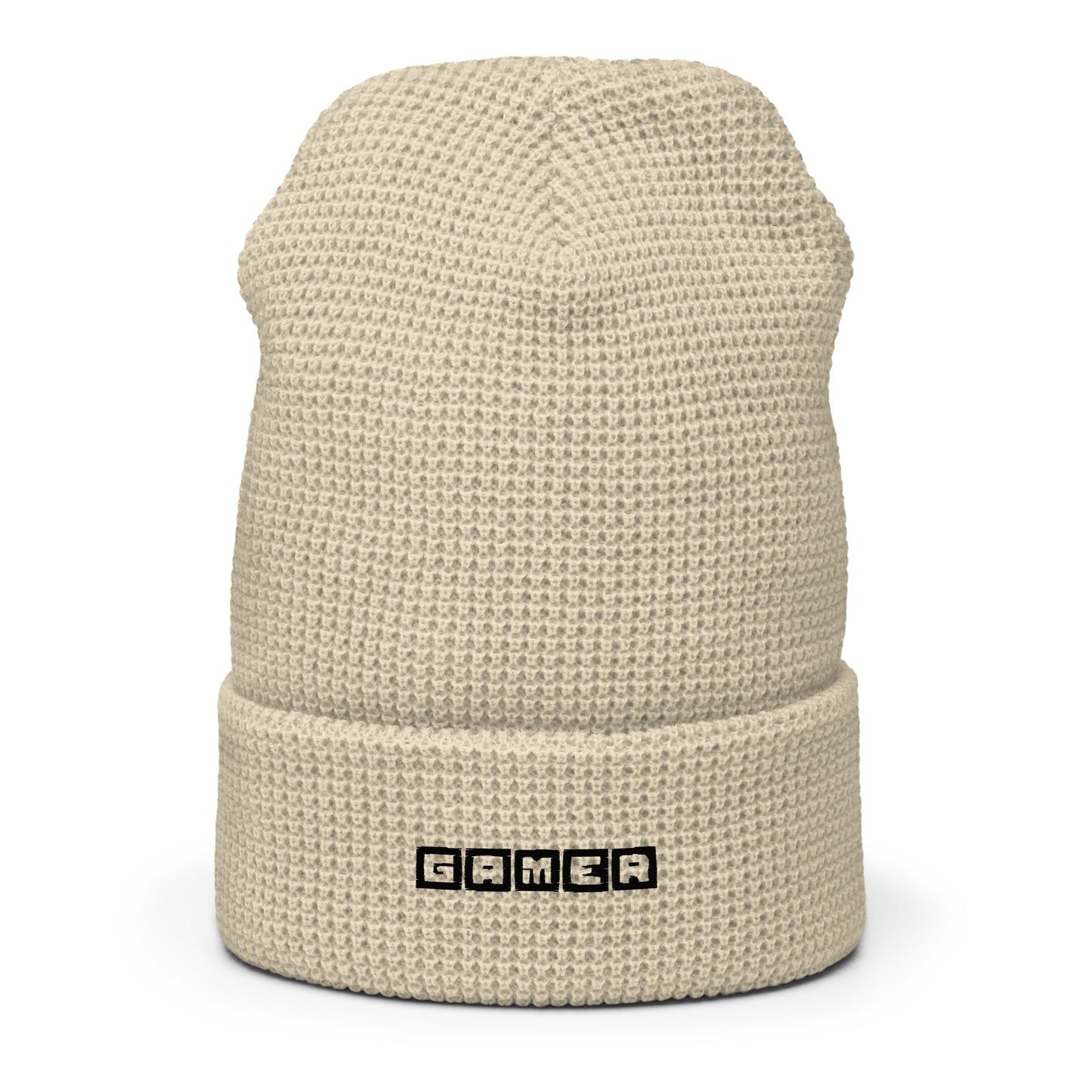 Black Font GaMeR Waffle beanie