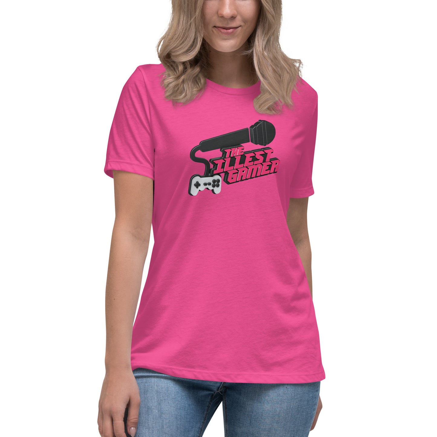 Women'sPink 3D tee