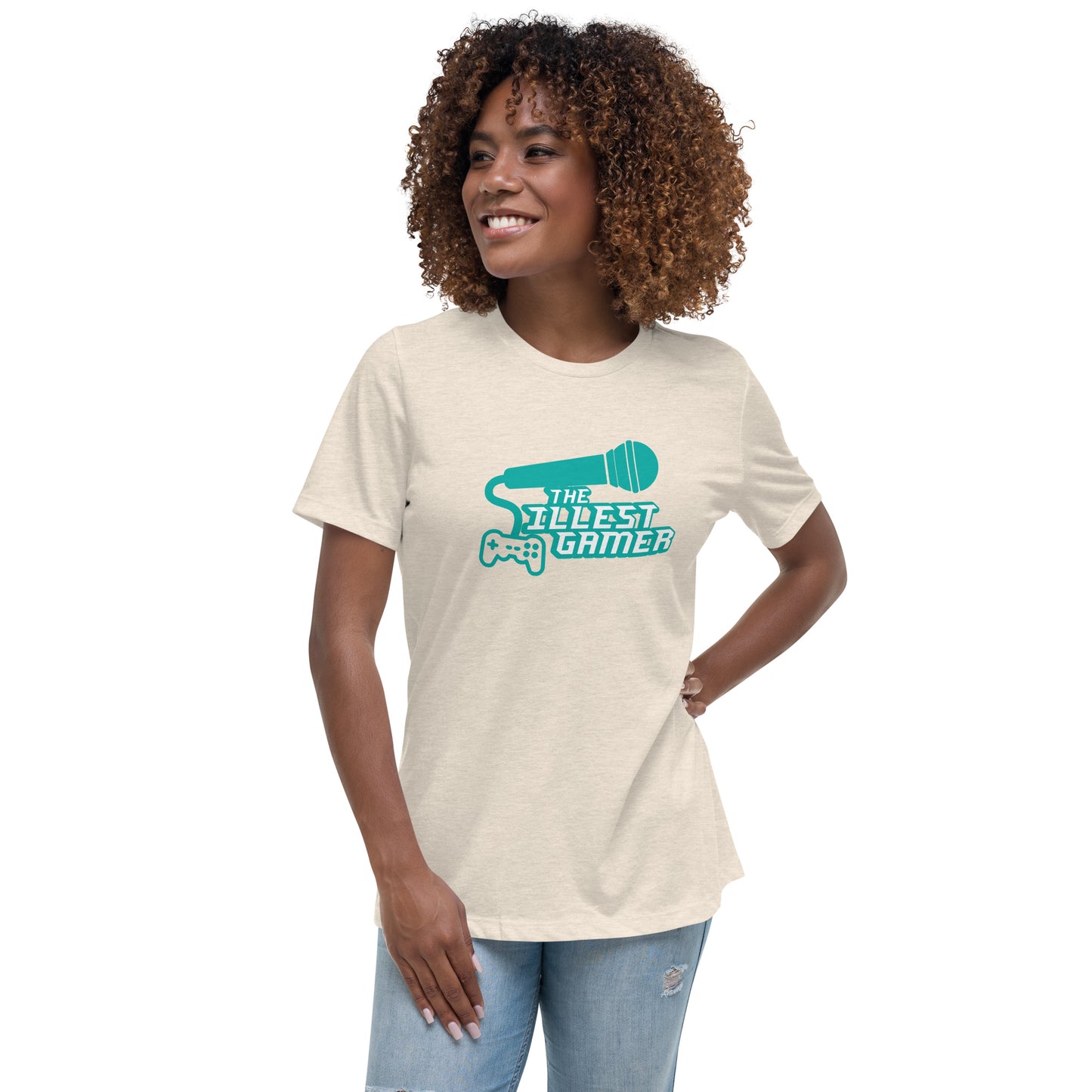 Women's Aqua Logo T-Shirt